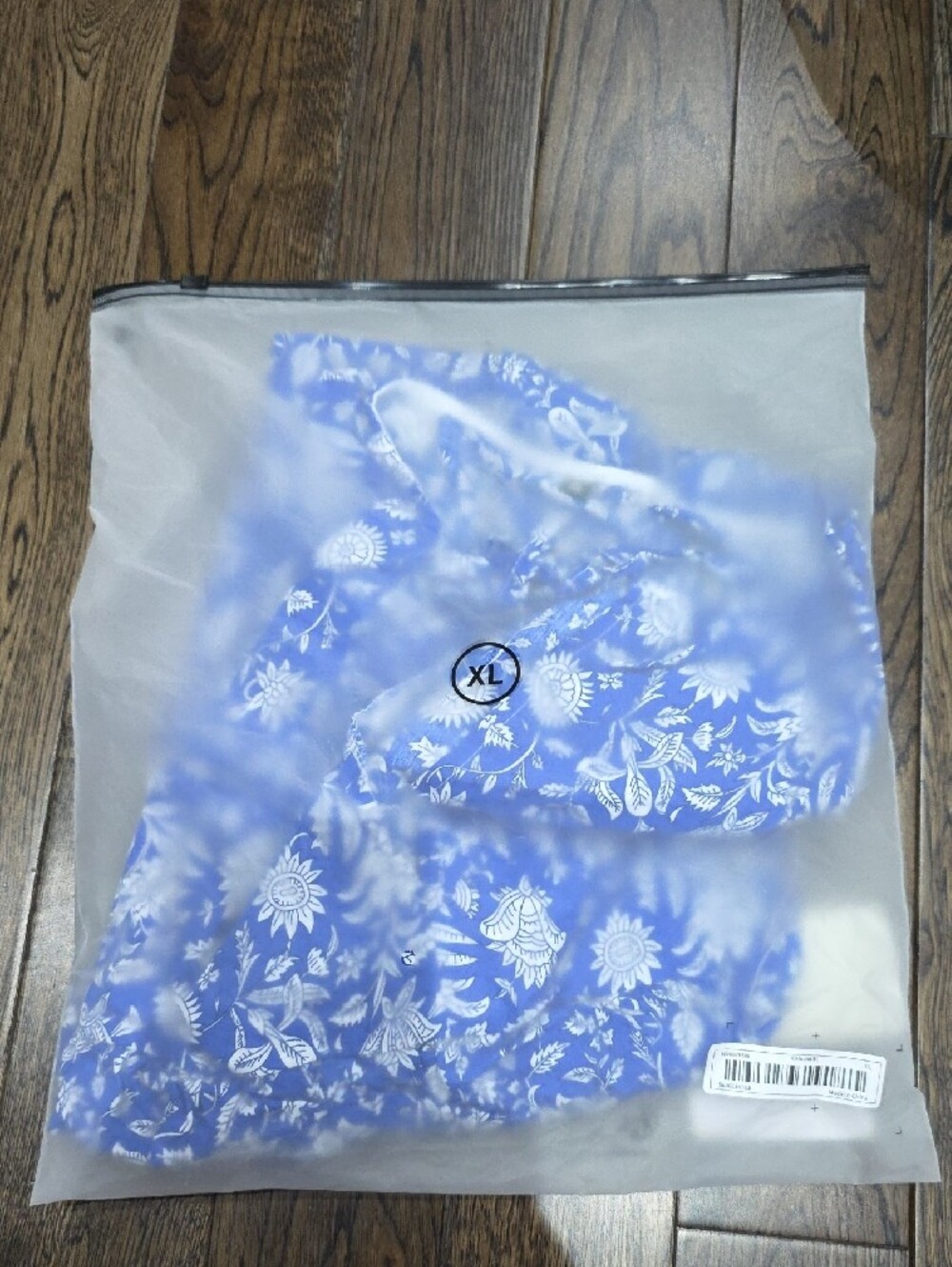 Blue & White Floral Boho Midi Dress - Picture 2 of 4